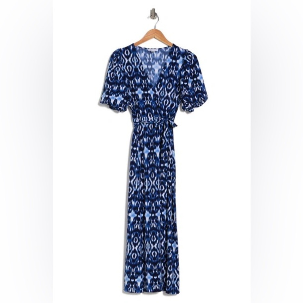 Calvin Klein blue abstract long dress 2 for $20